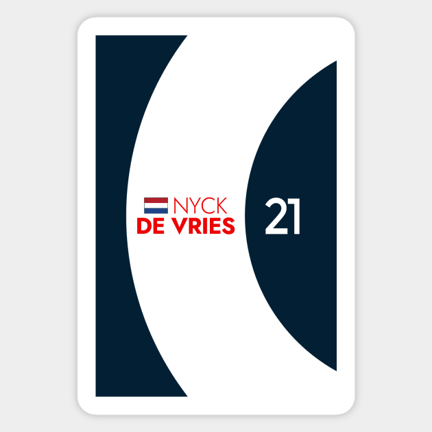 F1 2023 - #21 De Vries Sticker by sednoid